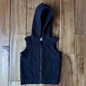 kate quinn Black Sleeveless Hoodie